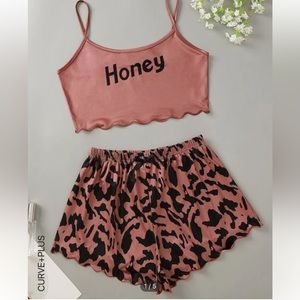 “Honey” Pajama Set